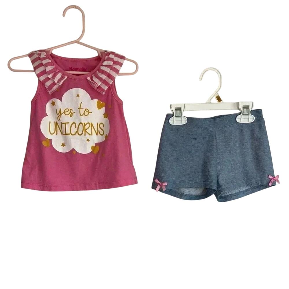 Nanette Kids toddler girl matching outfit Size 2T